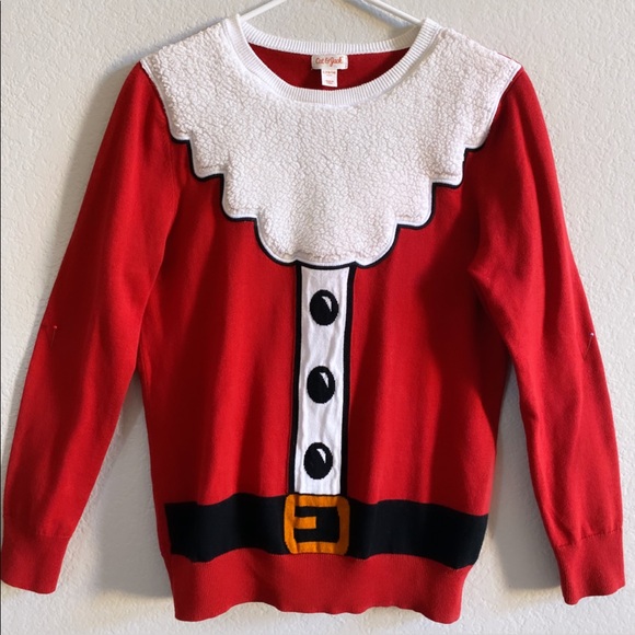 Cat and Jack Christmas Santa Claus Sweater - Picture 1 of 7